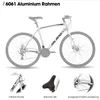 Hiland 28 Zoll Rennrad 700C Trekkingrad Aluminiumrahmen mit Produktbild-Vorschau 4
