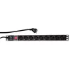 LogiLink PDU9C02, Pionowa, Aluminium, Czarny, 9 x gniazdo Podgląd zdjęcia produktu 1