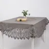 Tischdecke Outdoor Häkelspitze Amira rund dunkelgrau Ø Produktbild-Vorschau 6