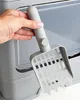 Składana duża kuweta dla kota z łopatką zamykana szara Podgląd zdjęcia produktu 9
