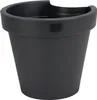 Regenrohr-Pflanztopf schwarz Blumentopf für Fallrohr Produktbild-Vorschau 1