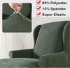 Stretch Ohrensesselbezug, Jacquard Sofabezüge Ohrensessel Produktbild-Vorschau 5