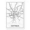 MuchoWow® Mauspad Mousepad Cottbus - Karte - Stadtplan - Produktbild-Vorschau 1