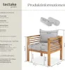tectake® Garten-Loungesessel Boka, lasiertes Holz, 120 kg Produktbild-Vorschau 5