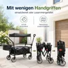 BigDean Bollerwagen faltbar mit Dach, 105L, 100kg, Produktbild-Vorschau 4