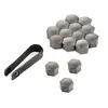 15x Radschrauben Abdeckkappen Radschraubenkappe 17mm grau Produktbild-Vorschau 2
