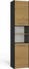 A tall, narrow cabinet with a wood grain finish and dark gray sides. Produktbild-Vorschau
