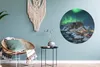 MuchoWow® Aluminium Wandkreis Aurora - Abend - Berge Ø 90 Produktbild-Vorschau 5