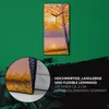 Küche Wohnzimmer Wand Leinwand Uhr 30x60 Gemälde Wald Bäume Produktbild-Vorschau 5