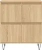 vidaXL Sideboards 2 pcs. chêne Sonoma bois composite Voir les images du produit 6