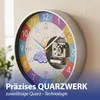 Kinder Wanduhr Sonne&Wolken Ø25x4cm Kunststoff Glas bunt Produktbild-Vorschau 6