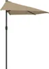 vidaXL Parasol de balcon avec mât en aluminium Taupe Voir les images du produit 4