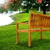 tillvex® Banc de jardin en bois brun clair 125 cm / 2 - 3 Voir les images du produit 6