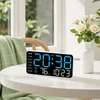 OKWISH Wanduhren, Digitaluhr ohne Rahmen, LED Uhr weiß Produktbild-Vorschau 9
