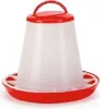 Futtersilo+Deckel - Vogel - Kunststoff - rot/weiß - 1kg Produktbild-Vorschau 1