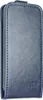 A dark blue flip cover case for a smartphone. Náhled obrázku produktu