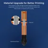 A diagram of a 3D printer hotend nozzle, highlighting its material upgrade for better printing. Náhled obrázku produktu