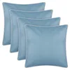 Cojines para exteriores con borde blanco turquesa, pack de Vista previa de la imagen del producto 1