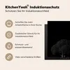KitchenYeah© Herdabdeckplatte Brokkoli auf schwarzem Produktbild-Vorschau 5