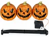 3 schreiende Gruselkürbisse – Halloweendeko mit Licht und Produktbild-Vorschau 4
