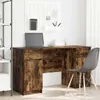 vidaXL Schreibtisch Räuchereiche 140 x 49 x 76 cm Produktbild-Vorschau 2