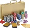 GAMES PLANET Pokerkoffer mit 300 Laser-Chips, Silver / Gold Produktbild-Vorschau 1