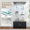 INONEFT Glasvitrine mit LED und 2 Türen, Vitrinenschrank Produktbild-Vorschau 8