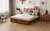 ProximaX Polsterbett aus braunem Kunstleder 180×200 cm mit Produktbild-Vorschau 12