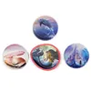 A collage of four round images, each featuring a different underwater or fantasy scene. Produktbild-Vorschau