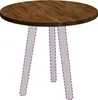 Plateau de table vidaXL, diamètre 60 cm, épaisseur 2,5 cm, Voir les images du produit 3