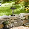 Relaxdays Vogeltränke Gusseisen, Gartendeko antikes Design, Produktbild-Vorschau 2