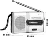 Mini-Taschenradio im Retro-Stil, 2-Band AM-FM, Produktbild-Vorschau 5