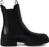 A black leather Chelsea boot is shown from the side against a white background. Produktbild-Vorschau