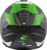 FC-Moto Hawk EVO-X helm, mat zwart/groen/wit, maat L Productafbeelding-voorbeeld 5