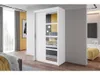 Easy4You R1 120 cm Weiß Schiebetüren Kleiderschrank Produktbild-Vorschau 2