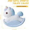 Süsses Nachtlicht Einhorn Wippe – Blau – USB aufladbar, Produktbild-Vorschau 5