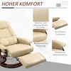 HOMCOM Relaxačné kreslo s funkciou polohovania, podnožka do Náhľad obrázku produktu 6