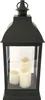XXL Deko Laterne 60 cm mit 3 LED Kerzen flackernd Timer Produktbild-Vorschau 1
