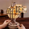 3D puzzle Svítící globus, ROKR, Dřevo, 180 dílků Náhled obrázku produktu 4