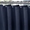 Duschvorhang Waffelstoff Marineblau 275 x 182 cm mit Produktbild-Vorschau 1