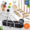 GICO Krocket Set Adult 6 Spieler ( Erwachsenen Länge 100cm Produktbild-Vorschau 3
