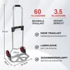 Jayseuw carrello porta sacchi in acciaio pieghevole 60 kg, Anteprima dell’immagine prodotto 2