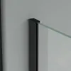 doporro Cabine de Douche Transparent Noir 90x120x195cm Voir les images du produit 5
