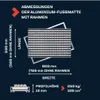 POLENTEX Aluminium Fußmatte für Türen mit Rahmen 80x60 cm, Produktbild-Vorschau 5