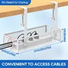 Unter Schreibtisch Kabelmanagement, Kabel Ablagerregal, Produktbild-Vorschau 7