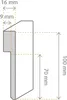 2,50 m | Sockelleiste Topline Profil uni weiss Produktbild-Vorschau 3