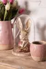 Clayre & Eef Figur Kaninchen 11x12x24 cm Beige Rosa Produktbild-Vorschau 7