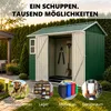 Geräteschuppen Gerätehaus Metall Gartenhaus Satteldach Produktbild-Vorschau 8
