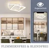 ZMH LED lampa sufitowa ściemnialna czarna lampa sufitowa do Podgląd zdjęcia produktu 5