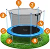 Trampolina ogrodowa 8ft/252cm z siatką wewnętrzną i Podgląd zdjęcia produktu 9